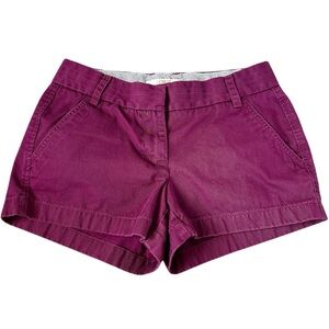 Purple 2.5” inseam J. Crew Chino Shorts